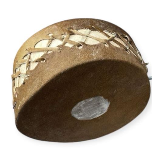 طبل سامري جذع من الجلد البقري -صوت أصيل يحيي الإيق...