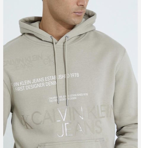 Calvin Klein Sweater Shirt Dark Beige