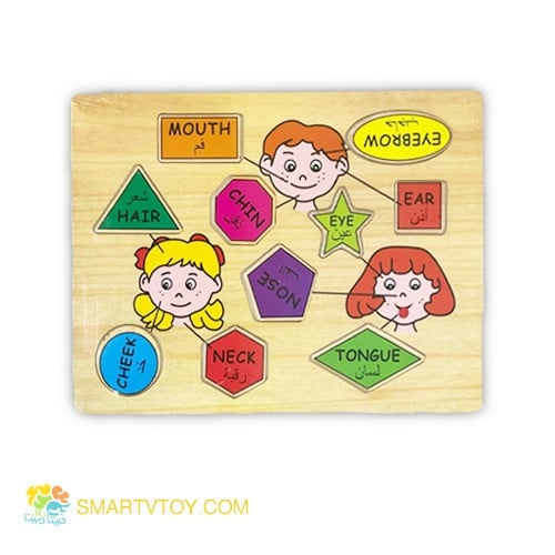 لوح تطابق - أجزاء الوجه