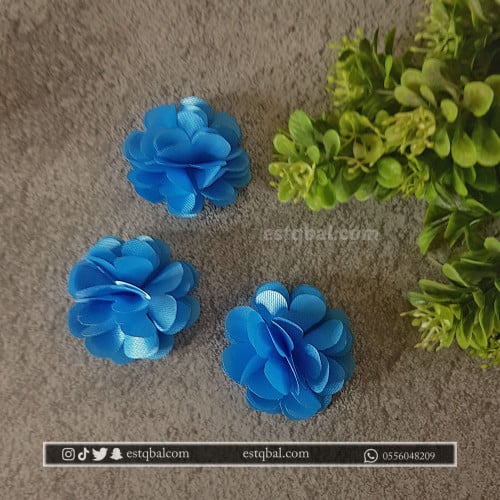 درزن 12 قطعة فيونكة سماوي ES199