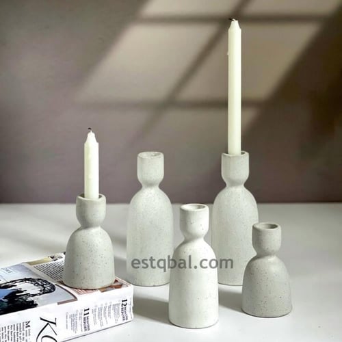 درزن 12قطعة شمعدان سيراميك