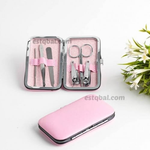 درزن 12 قطعة بدكير جلد لون وردي