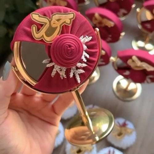 بكج 24 قطعة (12 مراية ستاند+12 علبة مخمل)