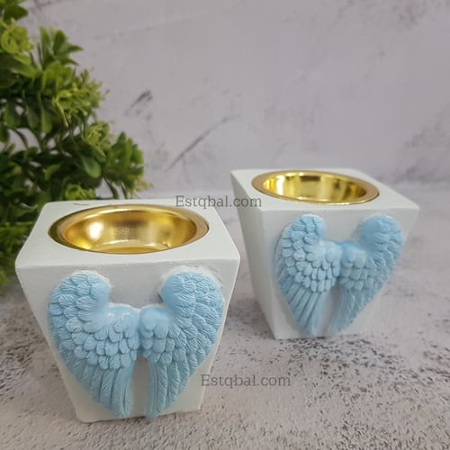 درزن(12قطعة)مبخرة جناح سماوي