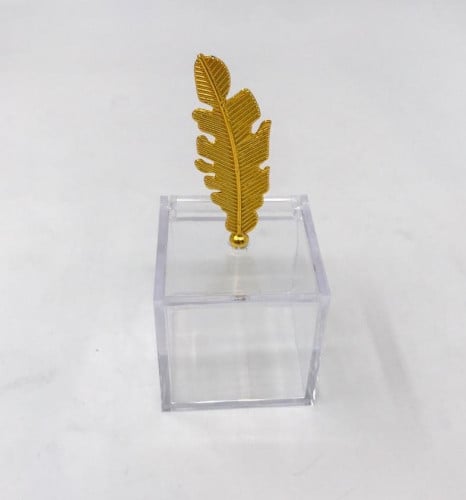 درزن (12قطعة) علبة اكريليك شفاف ريشة