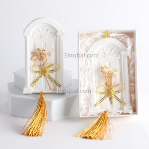 درزن 12 قطعة حجر معطر أبيض