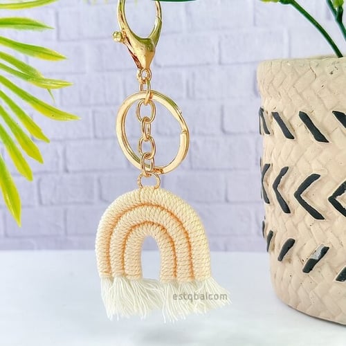 درزن 12 قطعة مكرمية رينبو ملونة