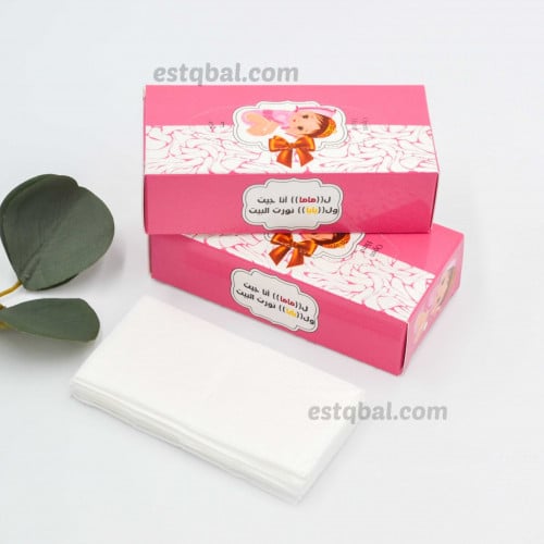 درزن 12 علبة مناديل ميني ثيم مولودة