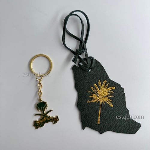 درزن(12) قطعة تعليقة جلد لمراية السيارة بخريطة الم...