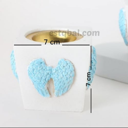 درزن(12قطعة)مبخرة جناح سماوي