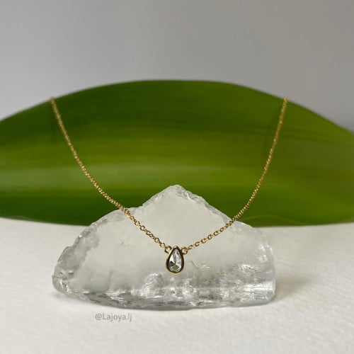 White TEAR necklace