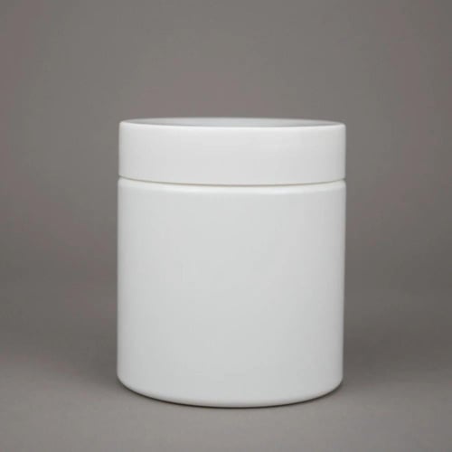 برطمان اسطواني ابيض كامل