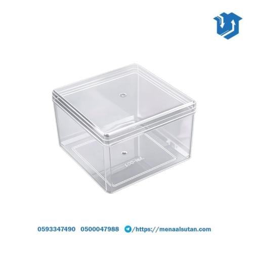 علب حلويات أكريليك مربعة