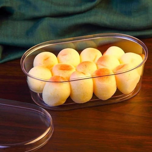 علب اكريليك بيضاوية الشكل