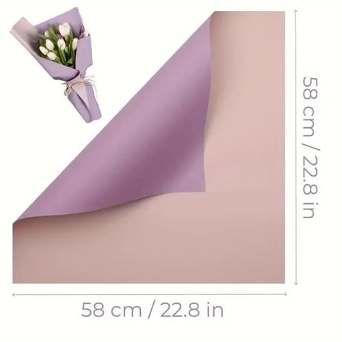 ورق تغليف ورد وهدايا وجهين