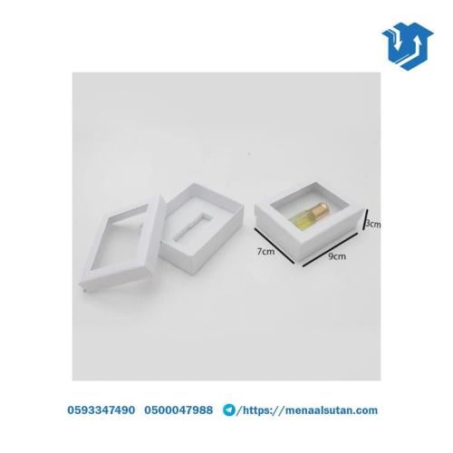 علب تولة عطر بنافذة شفافة