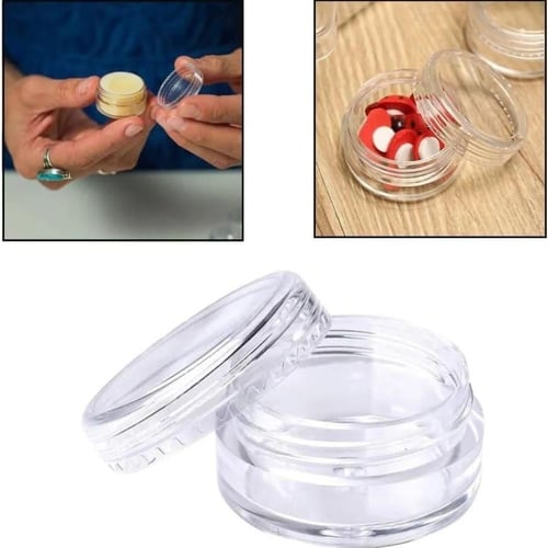 علب مخمرية بلاستيك شفاف