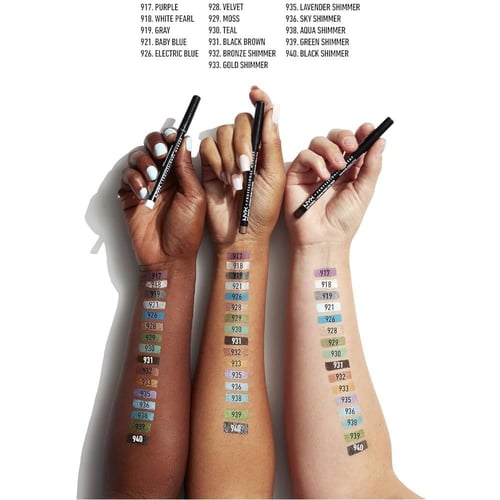 نيكس قلم تحديد العين كريمي رفيع - Black