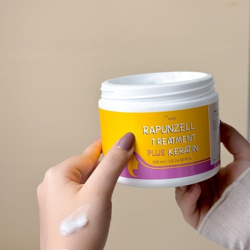 عبوتين معالج الشعر رابنزل لتطويل ومعالجة مشاكل الش...
