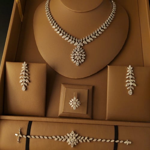 طقم مجوهرات زيركون عالي الجودة 221