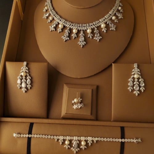 طقم مجوهرات زيركون عالي الجودة 222