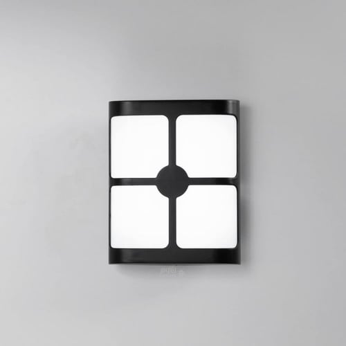 كشاف سور مربع راقي بلون اسود