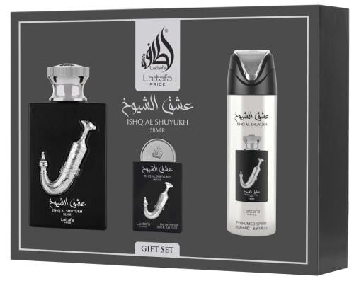 LATTAFA PRIDE GIFTSET Ishq Al Shuyukh Silver
