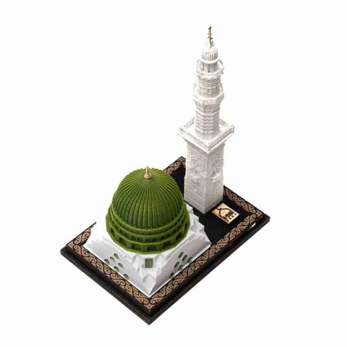 مجسم القبة الخضراء مع المنارة الرئيسة