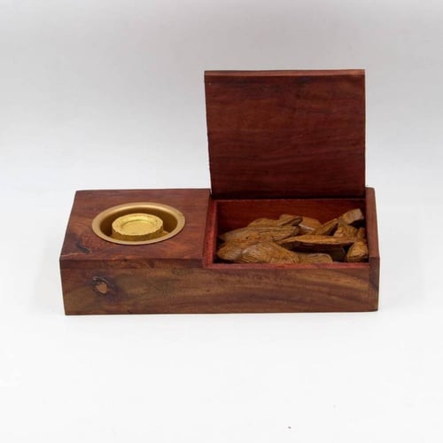 مبخره مع صندوق خشبي