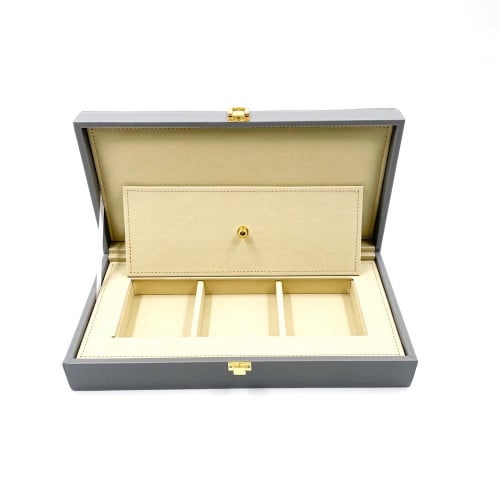 صندوق هدايا جلد ايطالي 3 أوقيات