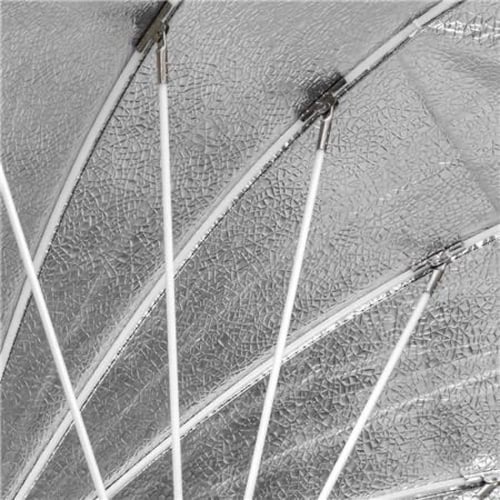 قلو مظلة عميقه مطرزه من الياف زجاجية فضية سهلة الق...