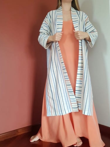 KIMONO LINEN/SILK SET