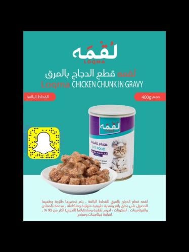 اكل رطب لقمه بنكهة الدجاج بالمرق للقطط البالغة