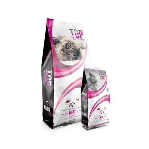 طعام قطط توب بنكهة الدجاج و اللحم 20 كيلو