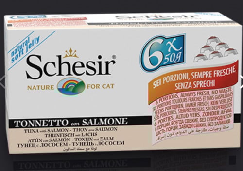 شيزر معلبات متعدده تونا مع سمك السالمون 6/50غرام