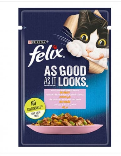 فيليكس سمك السالمون المرقط والبازلاء الخضراء في ال...