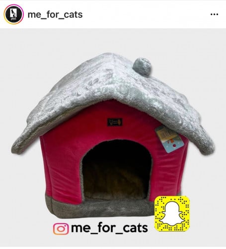 بيت قطه ع شكل كوخ