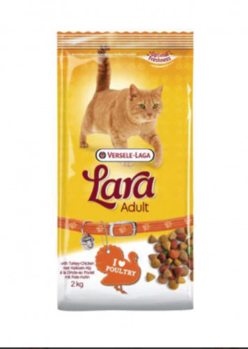 لارا طعام جاف للقطط البالغة بنكهة الديج الرومي