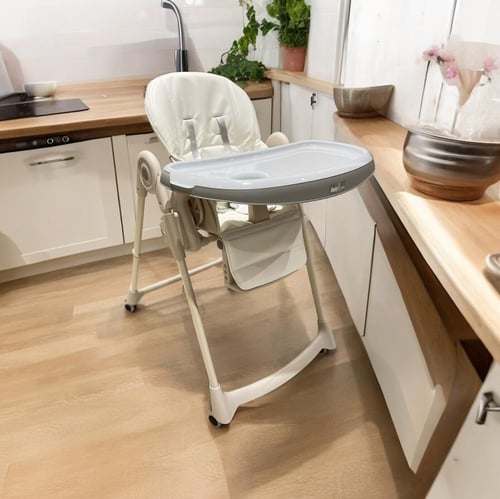 طاولة أكل أطفال - لون أبيض جلد