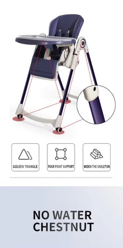 طاولة أكل أطفال - لون أبيض جلد