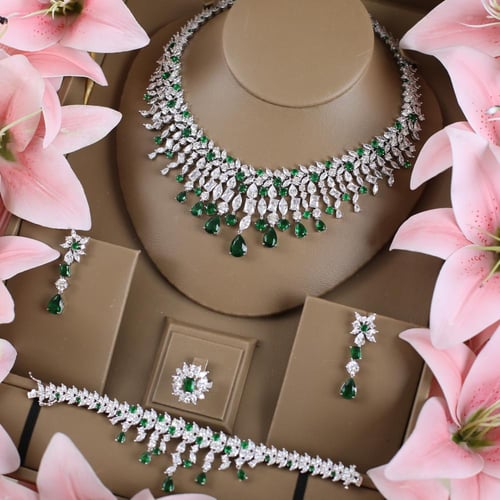 طقم دقة الالماس - اخضر