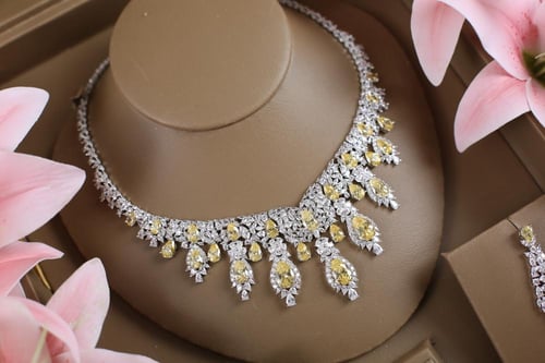 طقم دقة الالماس - اصفر