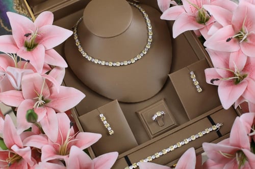 طقم دقة الالماس -اصفر