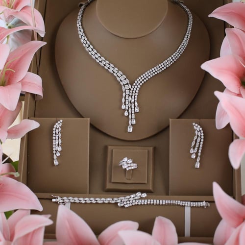 طقم دقة الالماس -ابيض