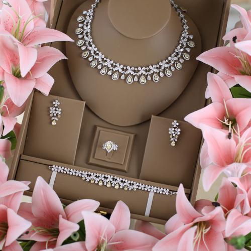 طقم دقة الالماس -اصفر