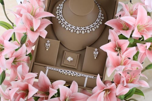 طقم دقة الالماس -اصفر