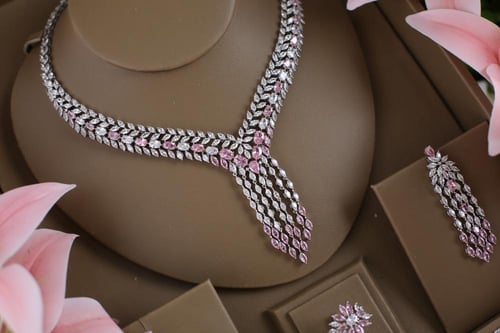 طقم دقة الالماس -اصفر - ابيض -وردي