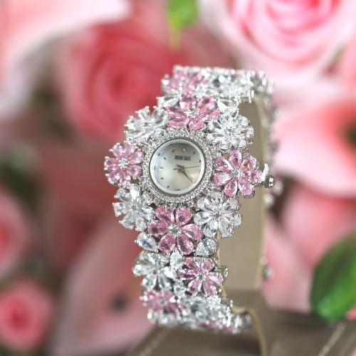 ساعه زركون وردي