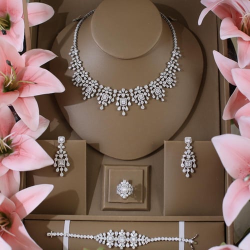 طقم دقة الماس فخم