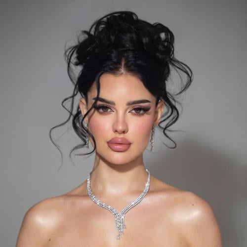 طقم دقة الالماس -وردي